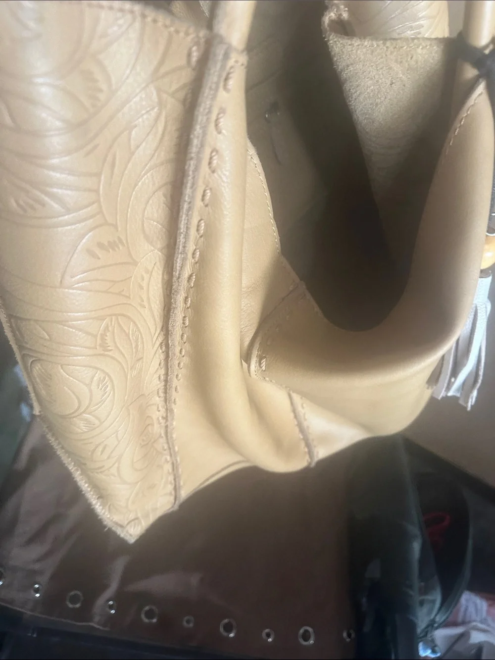 The Sak Soft Tan Leather Shoulder Bag